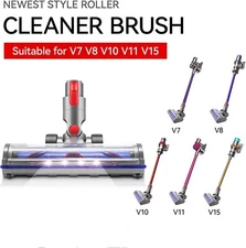 E.LUO Direct Drive Brush Head Quick-Release Cleaner Head for Dyson V7 V8 Vacuum