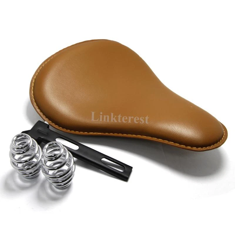 Soporte de resorte personalizado para Harley Davidson 13-3/4" Bobber Solo Seat 3" Foto 4 de 4