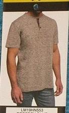 NWT Men's LEE Three Button Henley Casual Shirt; Assorted Sizes and Colors