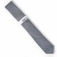 Bar III Men's Dunbar Solid Slim Tie Necktie Slim Modern 2 3/4" Grey $55