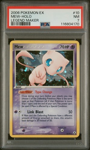 2006 Pokemon Mew 10/92 Holo Legend Maker Near Mint