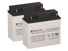 Solar Trunk Pac ES1224 Jump Starter Replacement Battery Set, 12V 22AH, 2 Pack