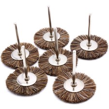 6x hair hair bristles brush 40mm for Dremel Proxxon harvester accessory D24