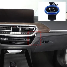 Blue Dashboard Cup Holder Bottle Bracket Fits BMW X3/X4 2022+