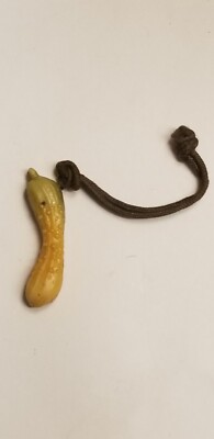 Vintage CELLULOID pickle cucumber CHARM PRIZE Jewelry