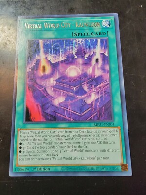 Yugioh Virtual World City - Kauwloon MP21-EN204 Rare 1st Edition
