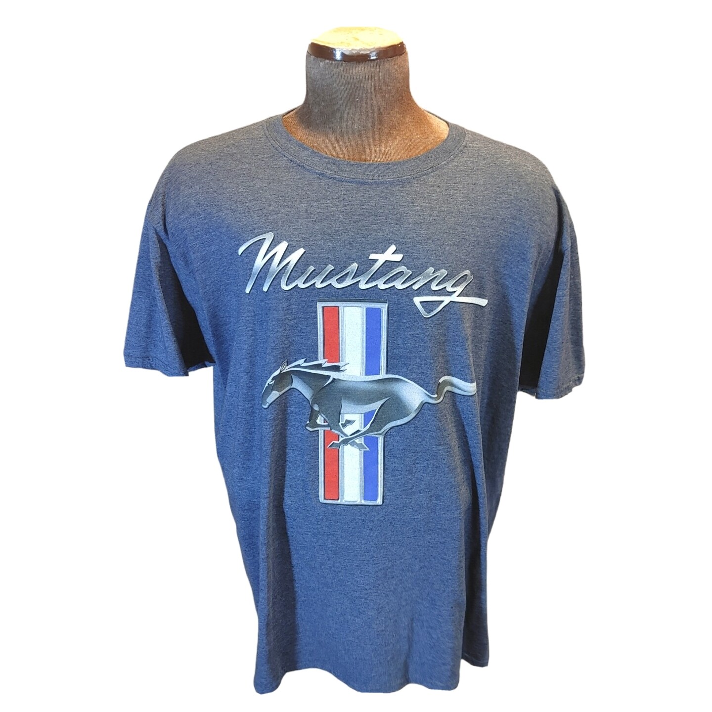 PONY T shirt FORD MUSTANG ufficiale uomo logo American Muscle Car Newport grigia taglia 2XL