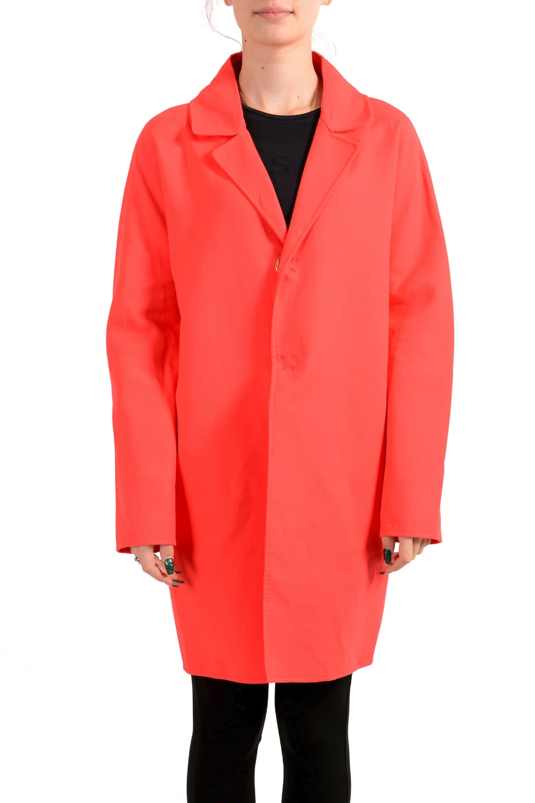 Dsquared2 Cappotto base trincea rosso brillante donna US S IT 40