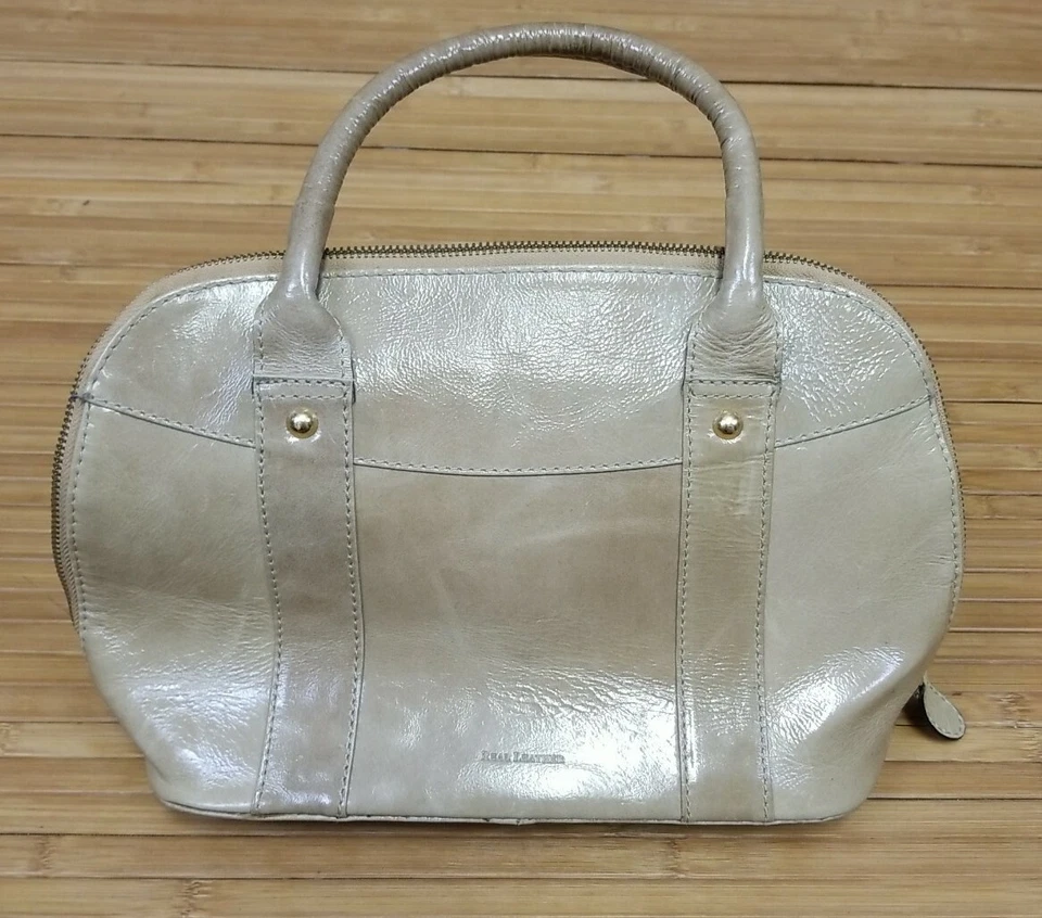 Bolso de mano Osprey London by Graeme Ellisdon de cuero beige Foto 2 de 4