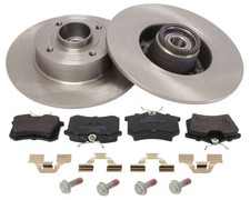 Bremsensatz Scheibenbremse Hinterachse für NISSAN RENAULT NOTE CLIO III