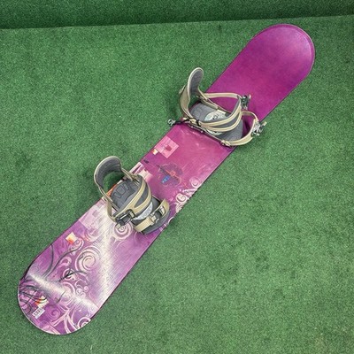 K2 Skylla 155cm Snowboard w/ Ride LS Series Bindings Sz Medium