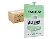 Flavia 48013 Alterra Decaf House Blend Coffee Freshpack - 100/Carton