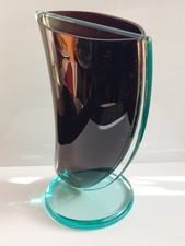 Linea GB Milano Vaso In Vetro Anni 80 Postmoderno 