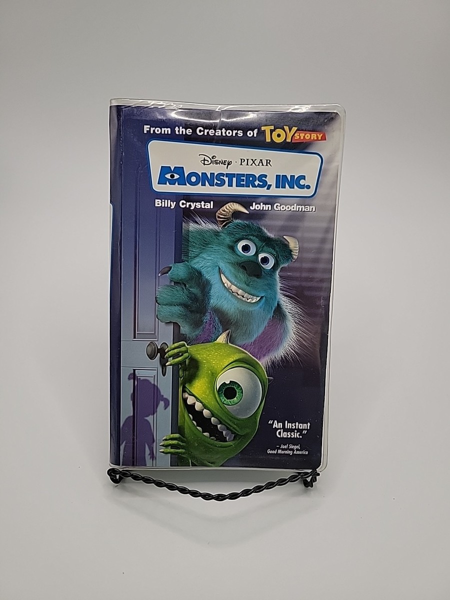 Monsters, Inc. Disney Pixar VHS Clamshell Blue Family Friendly Animated  Movie