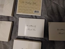 NIB New ANNA GRIFFIN The Wedding Studio 50 Thank You Fold Note Cards Envelopes