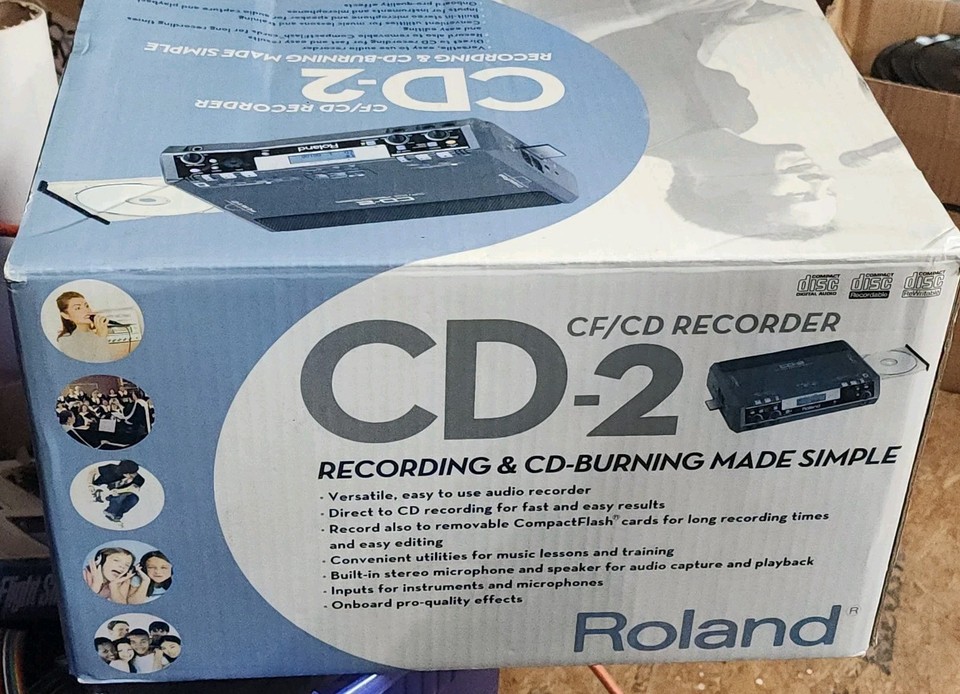 ROLAND CD-2 RECORDER Player / Compact Flash CD Disc BURNER - Great ...