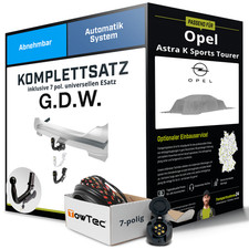 Anhängerkupplung abnehmbar für OPEL Astra K Sports Tourer +E-Satz Set NEU