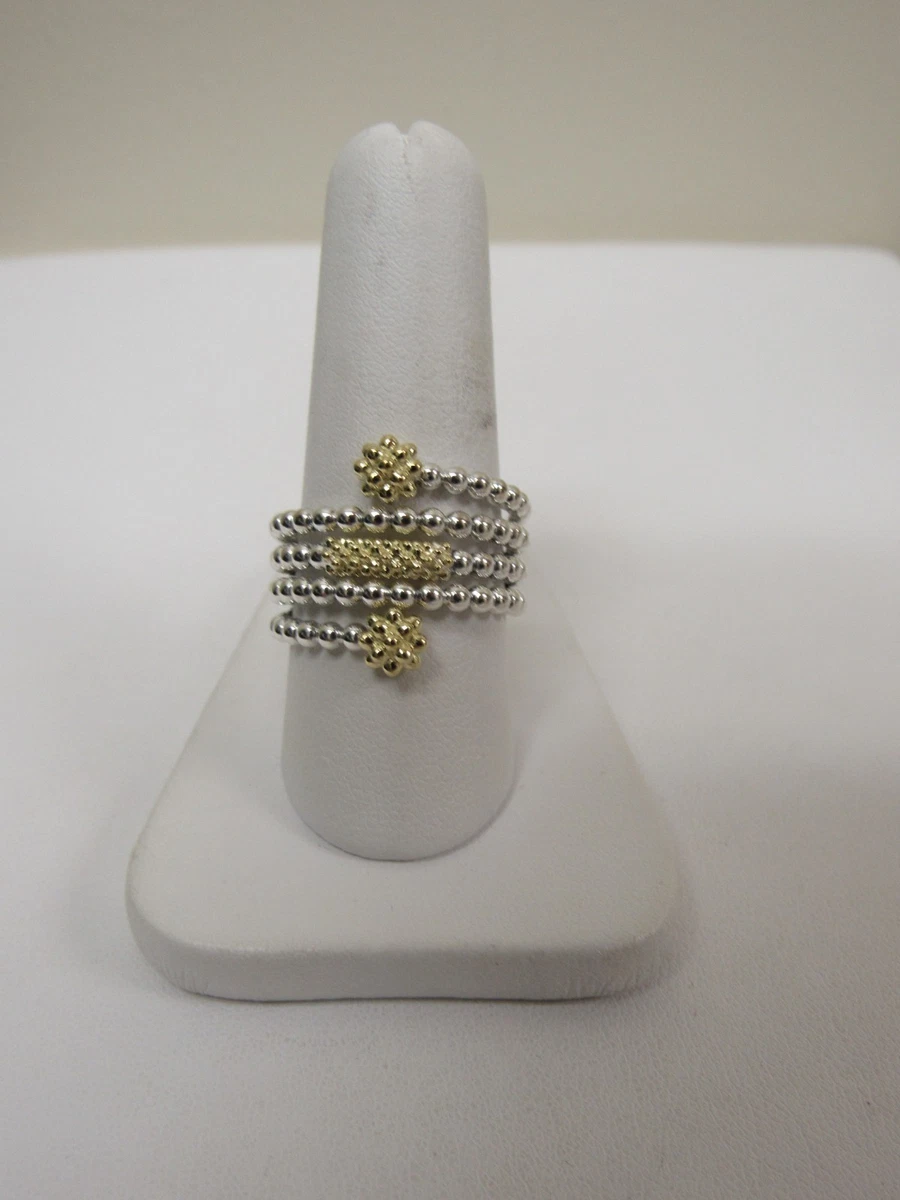 LAGOS caviar ラゴスキャビアリング(18金&スターリングシルバー) Lagos Caviar Ring In Fine Gemstone Rings for sale | eBay