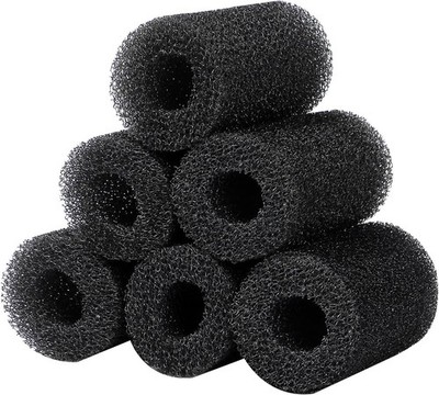 6-Pack Pre-Filter Sponge for Aquarium Fish Tank Filter 0.8  Intake, Foam Cover