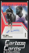 James Ennis 2020-21 Panini Recon #GS-JME Glorified Signatures Red 69/99 Auto