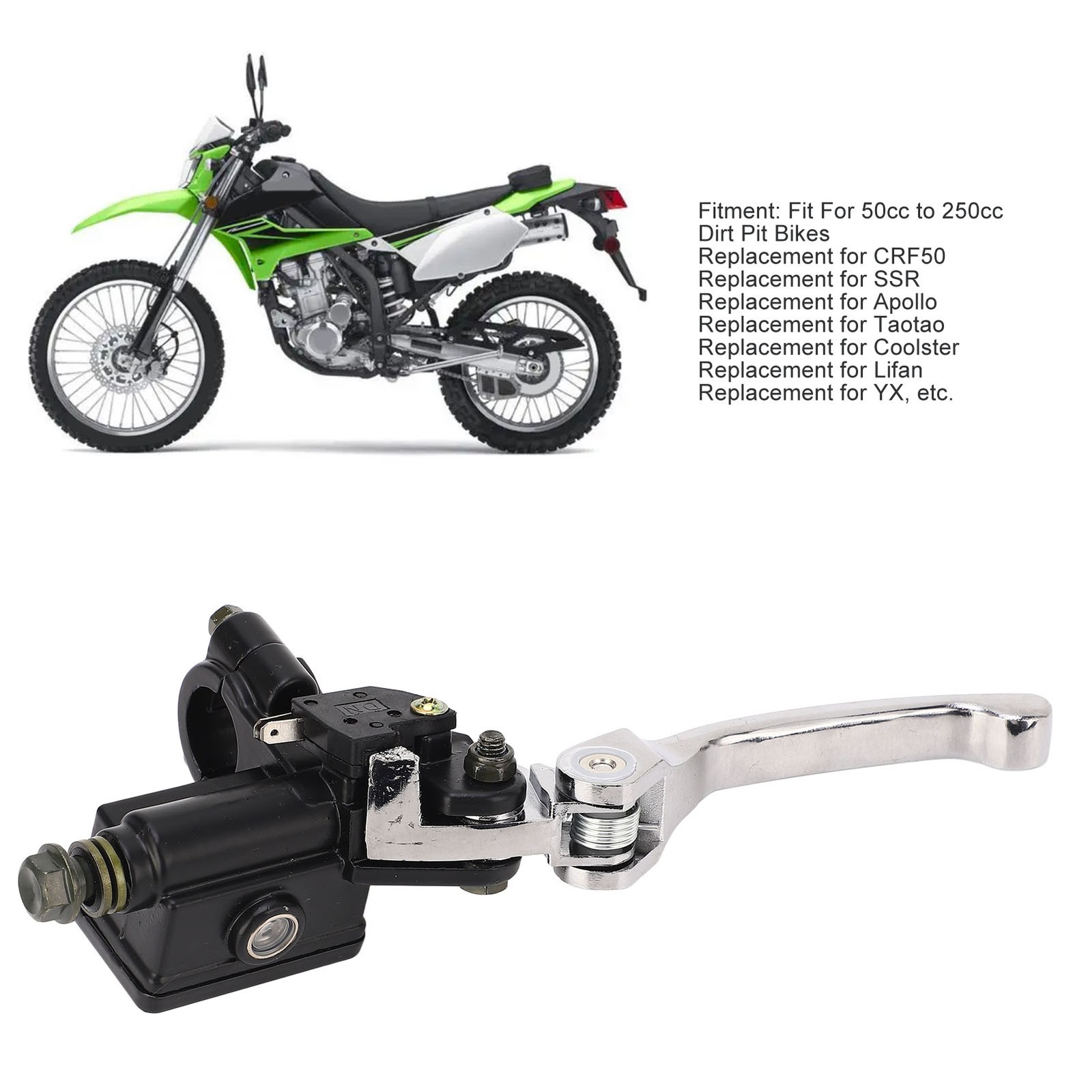 Right Brake Master Cylinder Lever 22mm Rustproof Handlebar Brake Lever For