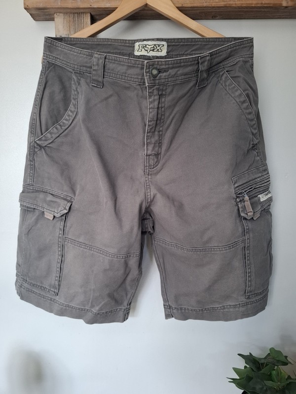 Fox Racing Cargo Shorts – Men’s 34 – Grey Utility Style – Casual / Skate