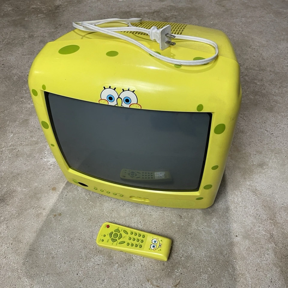 SpongeBob CRT (SB315) WITH BOX AND REMOTE WORKS TESTED RARE GOOD CONDITION TV - Image 2 of 4