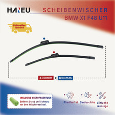 Scheibenwischer Vorne f�r BMW X1 F48 U11 Wischerbl�tter mit Mikrofasertuch