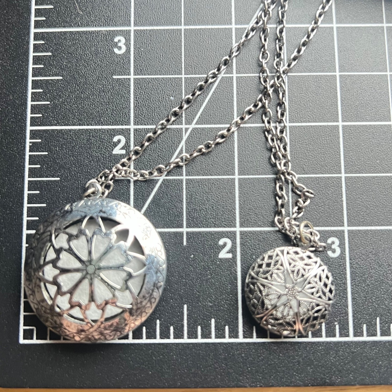 Aromatherapy Diffuser Double Locket Necklace 18" … - image 5