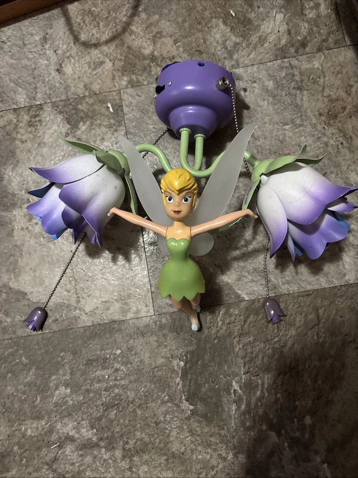 Disney Peter Pan Tinker Bell 42" Ventilador de Techo Flor Kit De Luz De Colección Foto 2 de 4