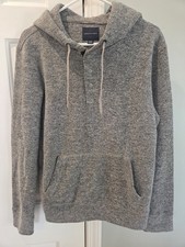 American Eagle Men's Small Gray Pullover Hoodie Sweatshirt