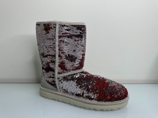 UGG Womens Sequin Boots S/N 1002766 Classic Short 7 US