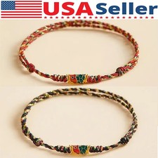 1/2PCS Lucky Bracelet Adjustable Hand-woven Wrist Rope Red / Black For Men Women