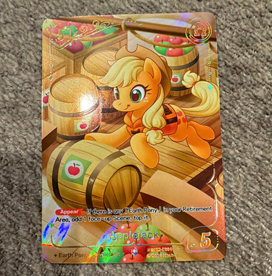 Hasbro My Little Pony CCG Applejack BP02-CR04 Clear Rare Appear Holo English