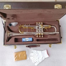 Stradivarius Trumpet LT180S-37 Bb Trumpet gold plated professional with case