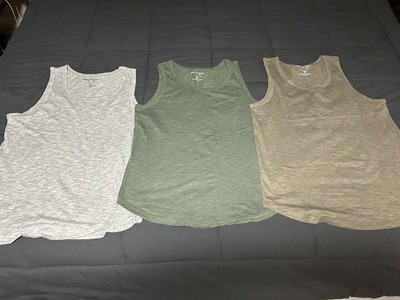 Paper Denim Cloth Tank Top Shirt gym Men s Sleeveless Cotton Blend lot of 3 
