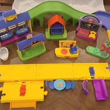 Peppa Pig Lot Play House Furniture Talking School Car Playground Town Road
