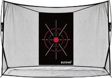 Bltend Golf Hitting Net – 10’ X 7’, Portable Practice Net With Mat, Balls & Tees