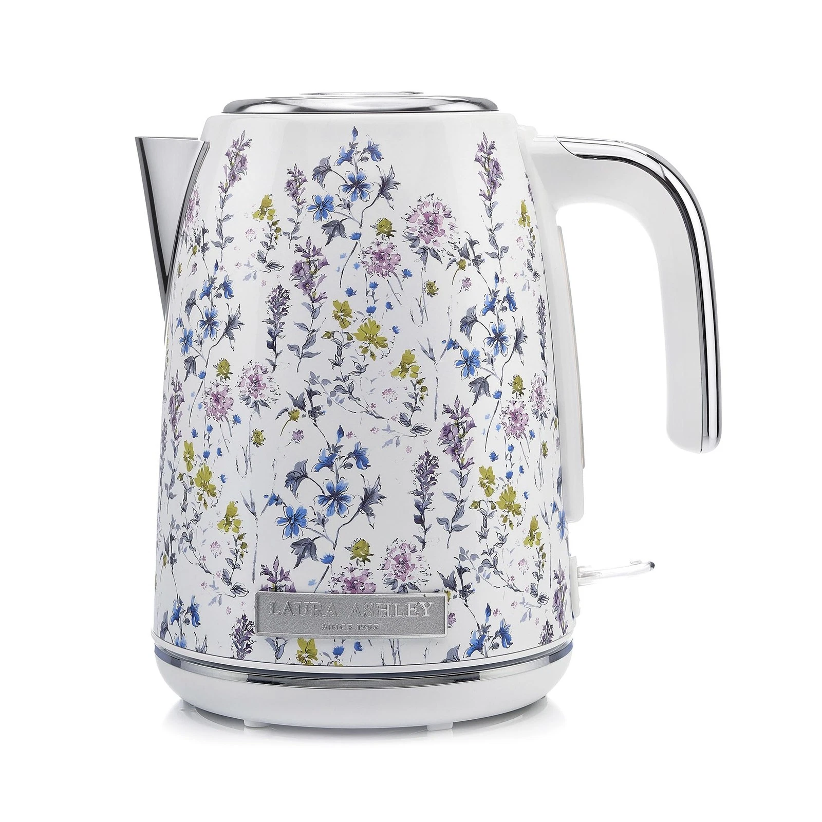 Laura Ashley Stainless Steel Electric Kettle 1.7 Liter - 1500W Rapid Boil Electr
