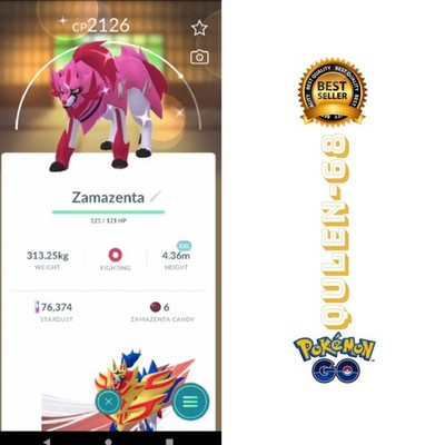 PoKéMon Go -  Shiny Zamazenta sz XXL  - P''T C or trade registered - Available
