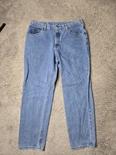 Vintage LEE Jeans Men's Size 36x30 Made In USA Blue Denim Light Wash 90s