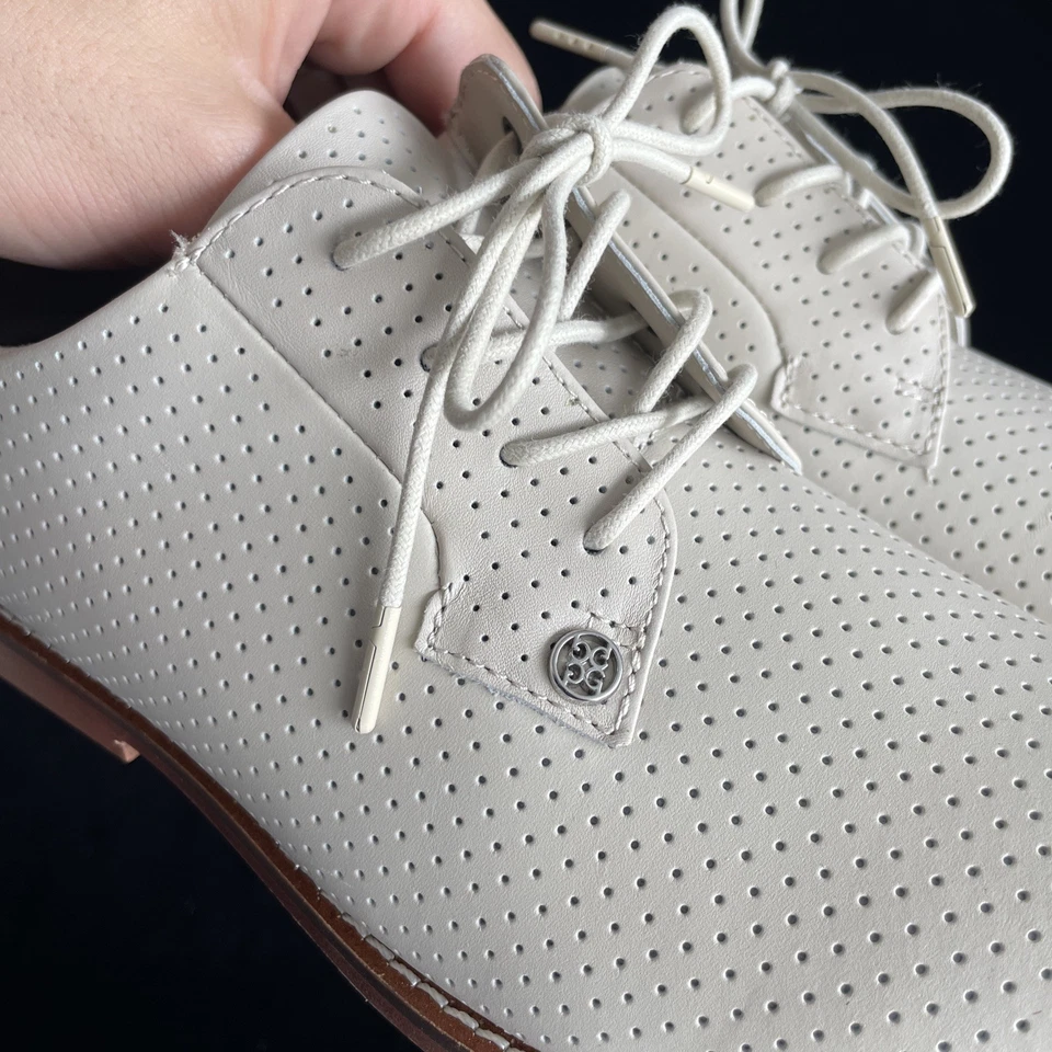 G/FORE Gallivanter Luxe Leather Golf Shoes - Stone US 9.5 Women’s RARE - Image 3 of 4