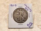 1921 S Walking Liberty Half Dollar (((KEY DATE))) .900 Silver Circulated