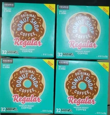 The Original Donut Shop Regular Keurig 124 K-Cup Pods, Medium Roast 4x32 CT