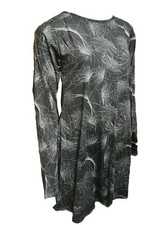 Womens Ladies Skull Pumpkin Flared Swing Dress Halloween Party Plus Sizes 8-22