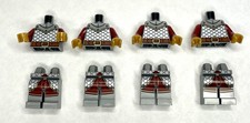 Lote de 4 nuevas minifiguras Lego Griffin Knight torsos y 4 patas de máquina expendedora