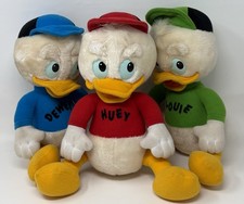 Walt Disney Company Duck Tales Huey Dewey Louie Plush Stuffed Animal Toys READ 
