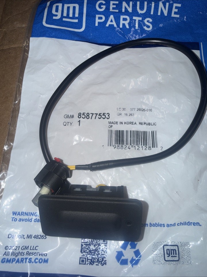 Tailgate Release Switch Button Trunk 85877553 For 2019-2024 GMC ...