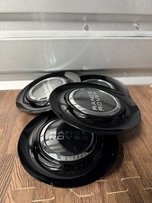 4 Set BLACK Range Floating Center Caps For Forgiato Rover Hubcap Rim 7.2 Inch