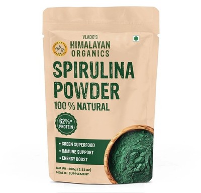 Organic Spirulina Powder (100g) | Rich in Protein, Vitamins & Minerals